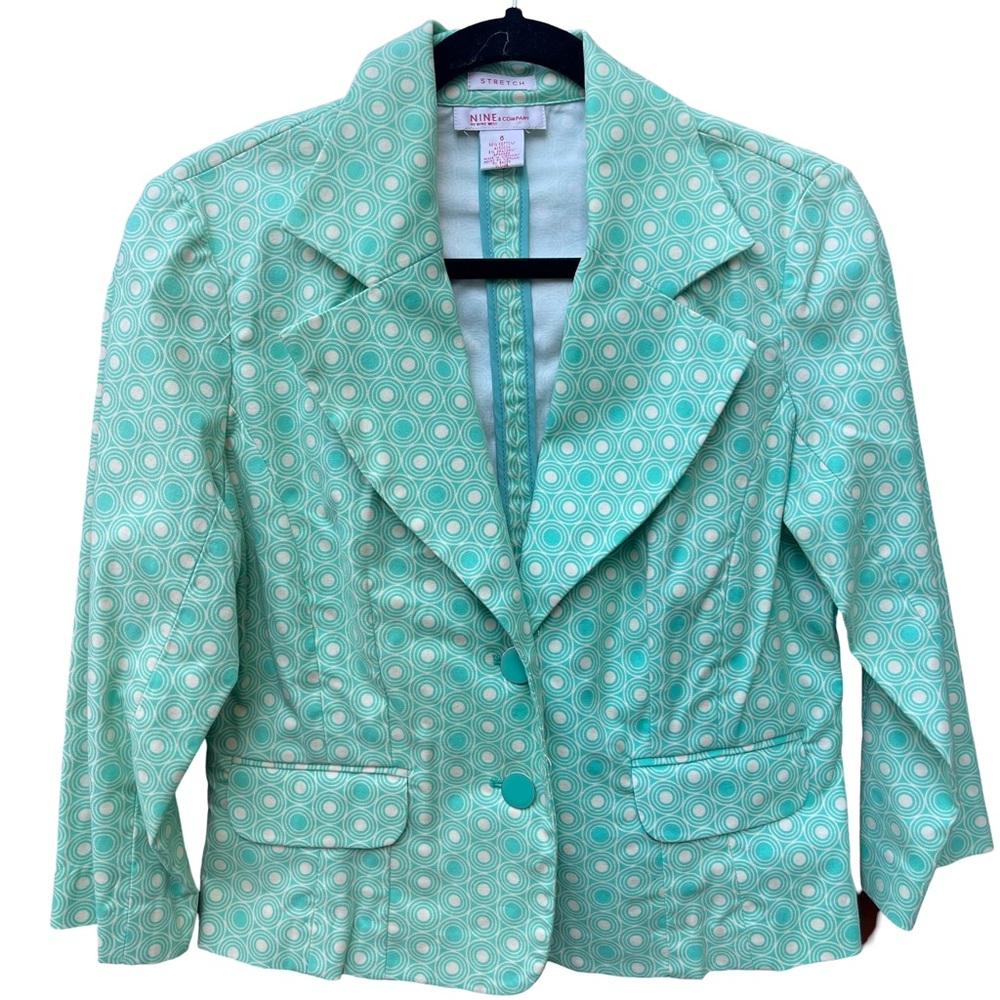Y2K Patterned Blazer